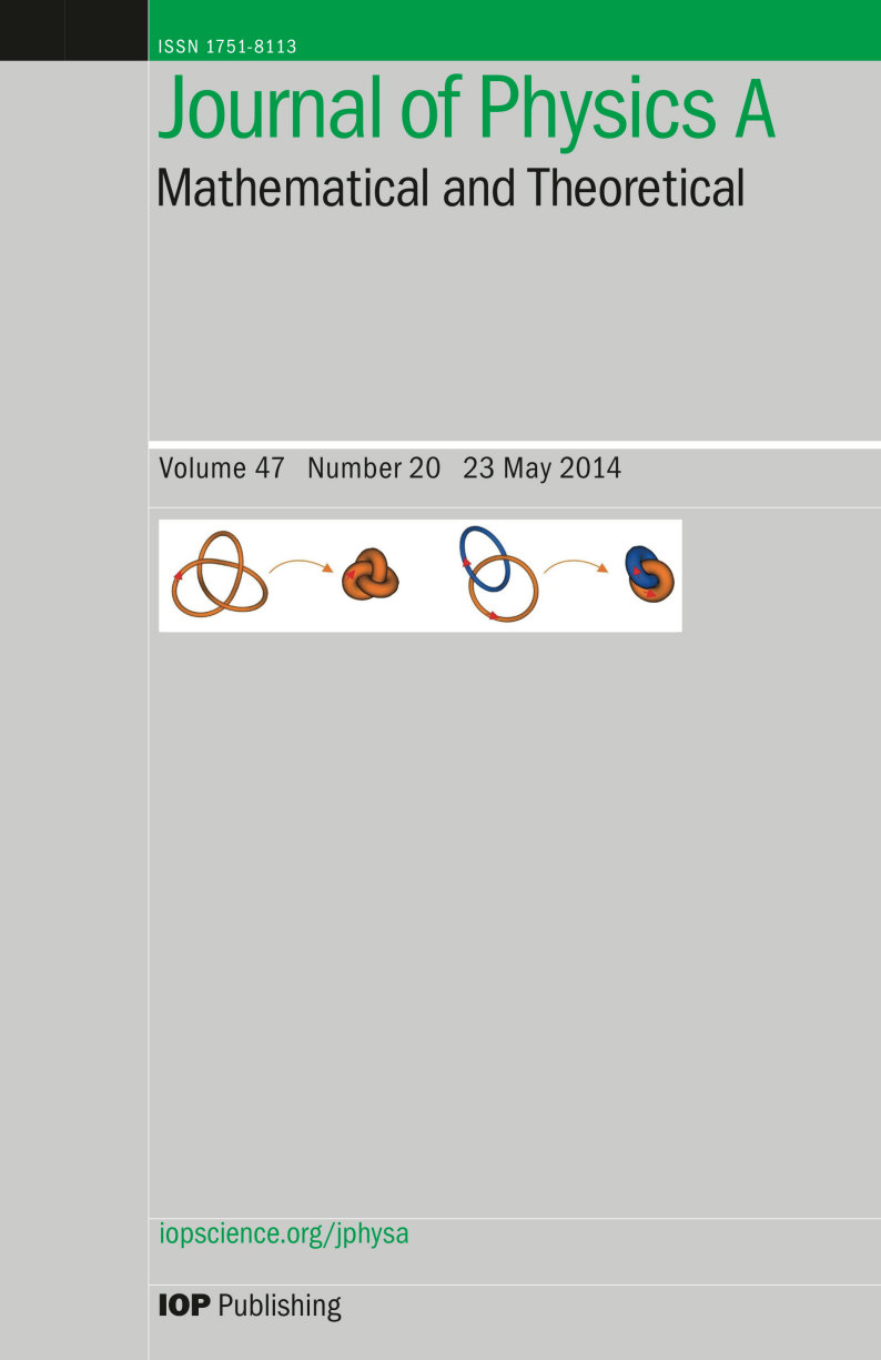 cover Journal of Physics A